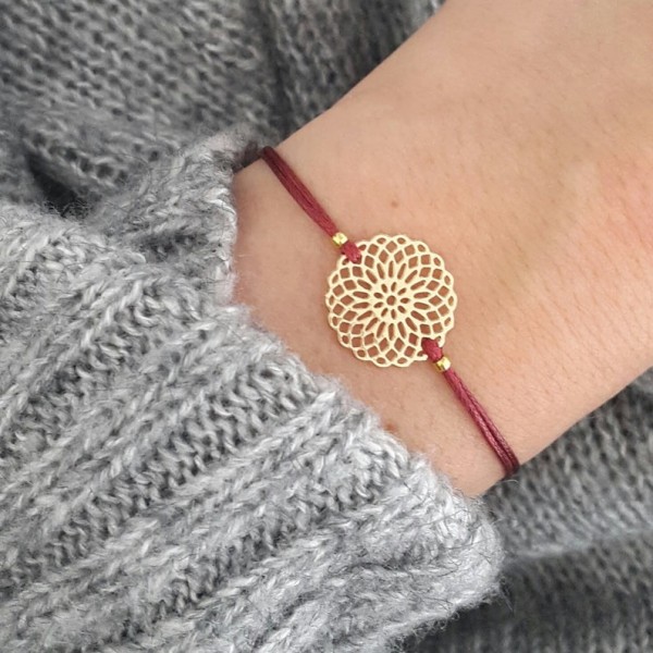 ARMBAND MAKRAMEE MANDALA