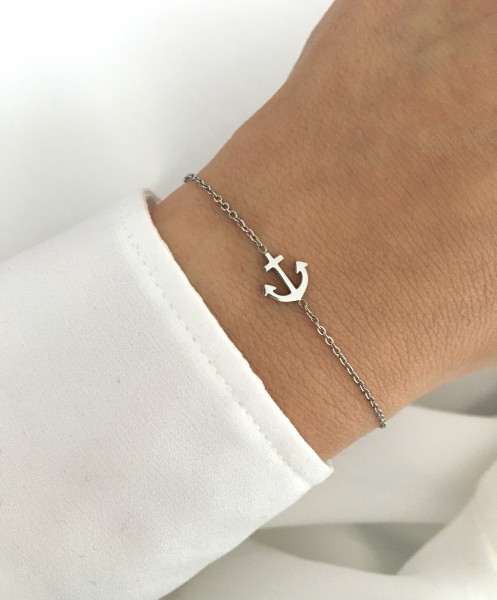 filiranes Armband mit Anker aus Stainless Steel filiranes Armband mit Anker aus Stainless Steel